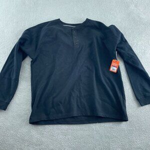 Bass Outdoor XXL Black Performance Thermal Henley Long Sleeve Men NWT 4735